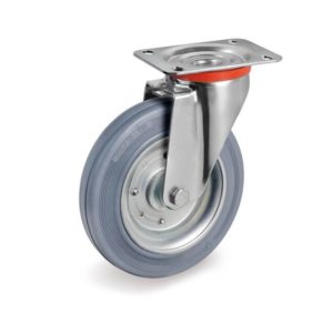 Light duty steel castor