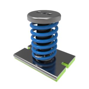 Open spring mount