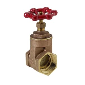Brass gate valve