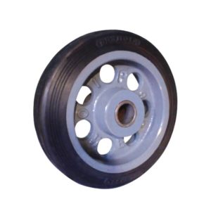 Bonded rubber tyre wheel